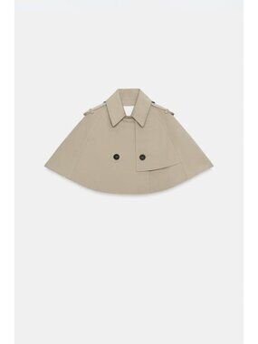 ZARA ZW COLLECTION LIMITED EDITION CROPPED TRENCH COAT